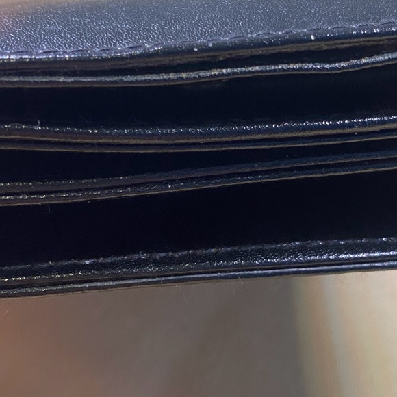 Christian Dior Black Leather Crossbody Bag 
Gold Hardware Clutch /Purse - Picture 13 of 15